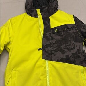 Ripzone Yellow and Black Camouflage Jacket